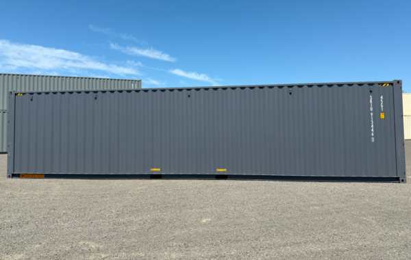40" high cube container, double door, dark grey