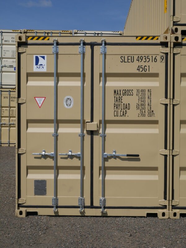 40' High Cube Container, Tan - Image 5