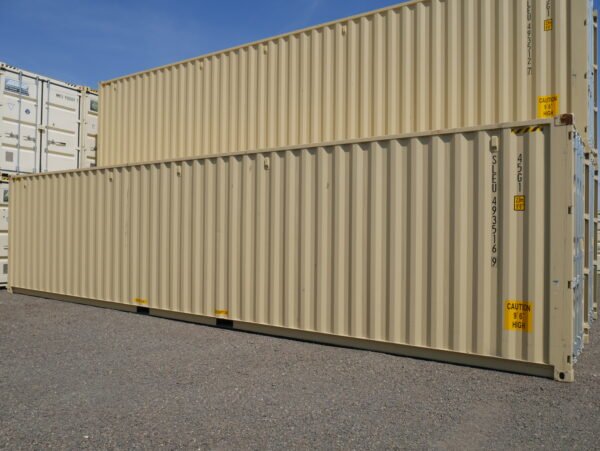 40' High Cube Container, Tan - Image 2