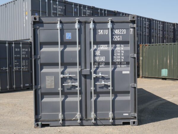 20' Standard Container, Dark Grey - Image 4